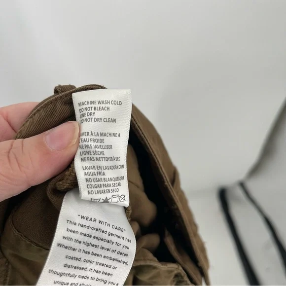 Good American Good Relaxed Skate Pants High Rise Wide Leg Brown Trouser 8/29 - Picture 12 of 14